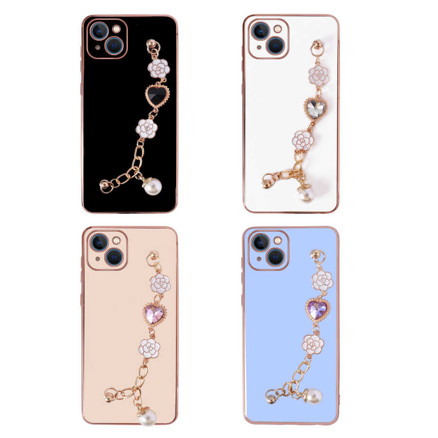 Apple iPhone 13 Uyumlu Kılıf El Tutamaçlı Kamera Korumalı Zore Taka Silikon Kapak - 1