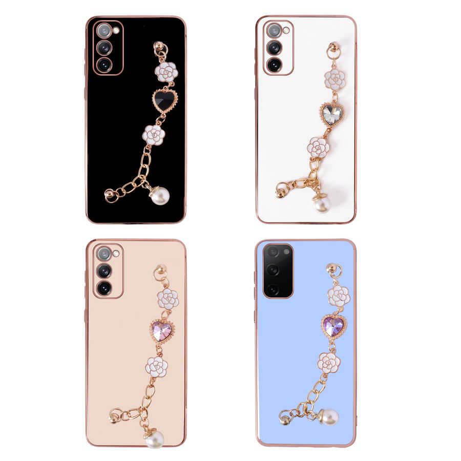 Samsung Galaxy S20 FE Uyumlu Kılıf El Tutamaçlı Kamera Korumalı Zore Taka Silikon Kapak - 1