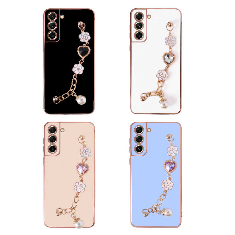 Samsung Galaxy S21 FE Uyumlu Kılıf El Tutamaçlı Kamera Korumalı Zore Taka Silikon Kapak - 1