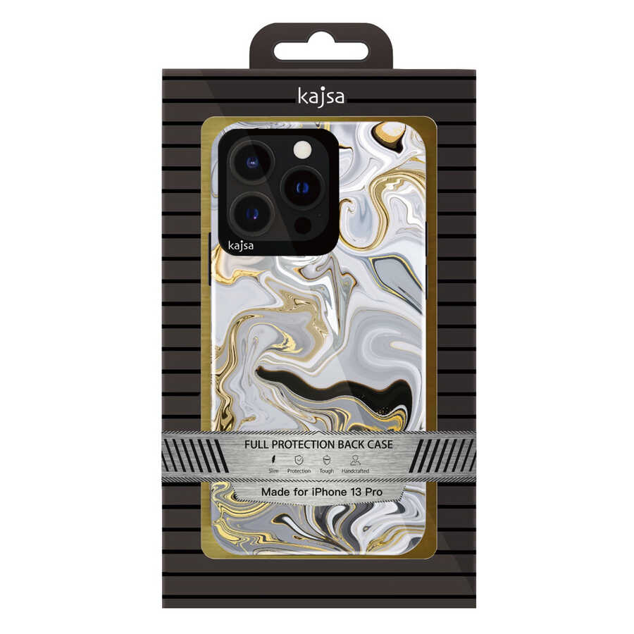 Apple iPhone 13 Pro Uyumlu Kılıf Kajsa Shield Plus Abstract Serisi Arka Kapak - 6