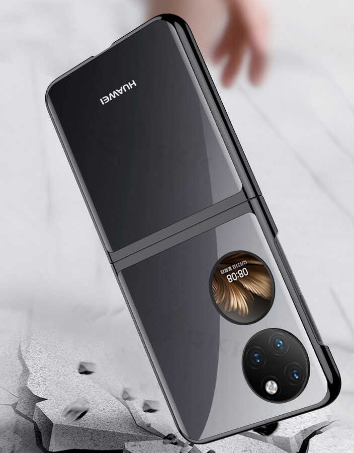 Huawei P50 Pocket Uyumlu Kılıf Zore Kıpta Kapak - 7