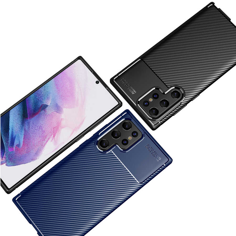 Samsung Galaxy S22 Ultra Uyumlu Kılıf Zore Negro Silikon Kapak - 9