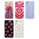 Apple iPhone 8 Plus Uyumlu Kılıf Simli Desenli Kamera Korumalı Parlak Zore Popy Kapak - 1