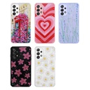 Samsung Galaxy A23 Uyumlu Kılıf Simli Desenli Kamera Korumalı Parlak Zore Popy Kapak - 1