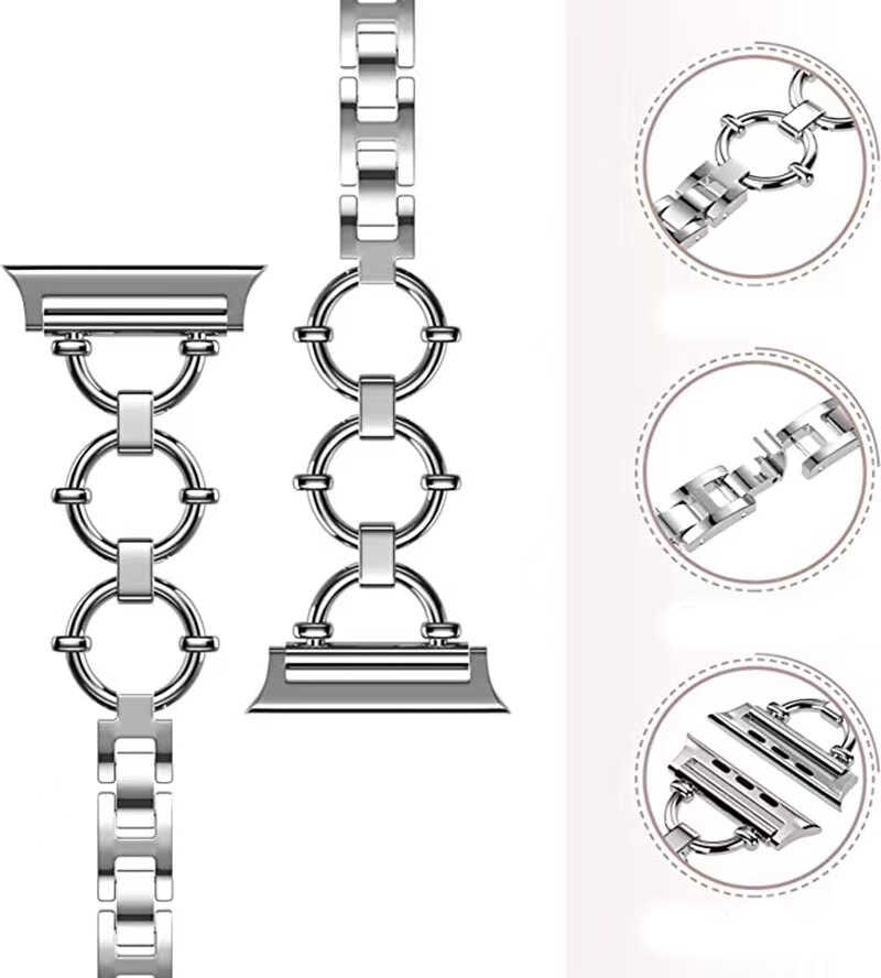 ​​​Apple Watch 38mm Uyumlu KRD-56 Metal Kordon - 1
