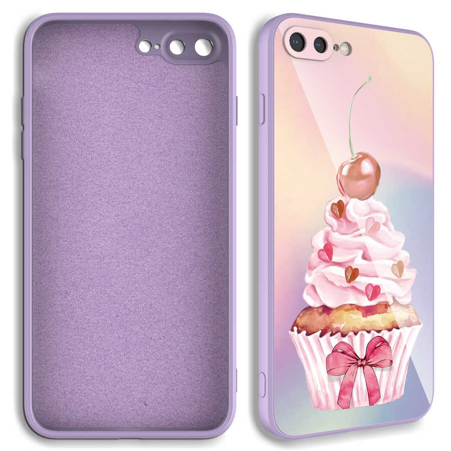 Apple iPhone 7 Plus Uyumlu Kılıf Kamera Korumalı Desenli Sert Silikon Zore Epoksi Kapak - 1