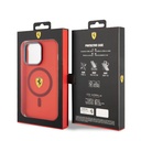 Apple iPhone 15 Pro Uyumlu Kılıf Ferrari Orjinal Lisanslı Magsafe Şarj Özellikli Kontrast Bumper Kapak - 13