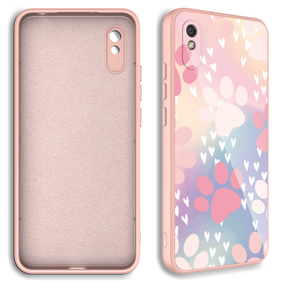 Xiaomi Redmi 9A Uyumlu Kılıf Kamera Korumalı Desenli Sert Silikon Zore Epoksi Kapak - 1