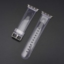 ​​​Apple Watch 7 45mm Uyumlu KRD-13 Şeffaf Silikon Kordon - 3