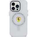 Apple iPhone 15 Pro Uyumlu Kılıf Ferrari Orjinal Lisanslı Magsafe Şarj Özellikli Kontrast Bumper SF Ring Kapak