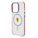Apple iPhone 15 Pro Uyumlu Kılıf Ferrari Orjinal Lisanslı Magsafe Şarj Özellikli Kontrast Bumper SF Ring Kapak