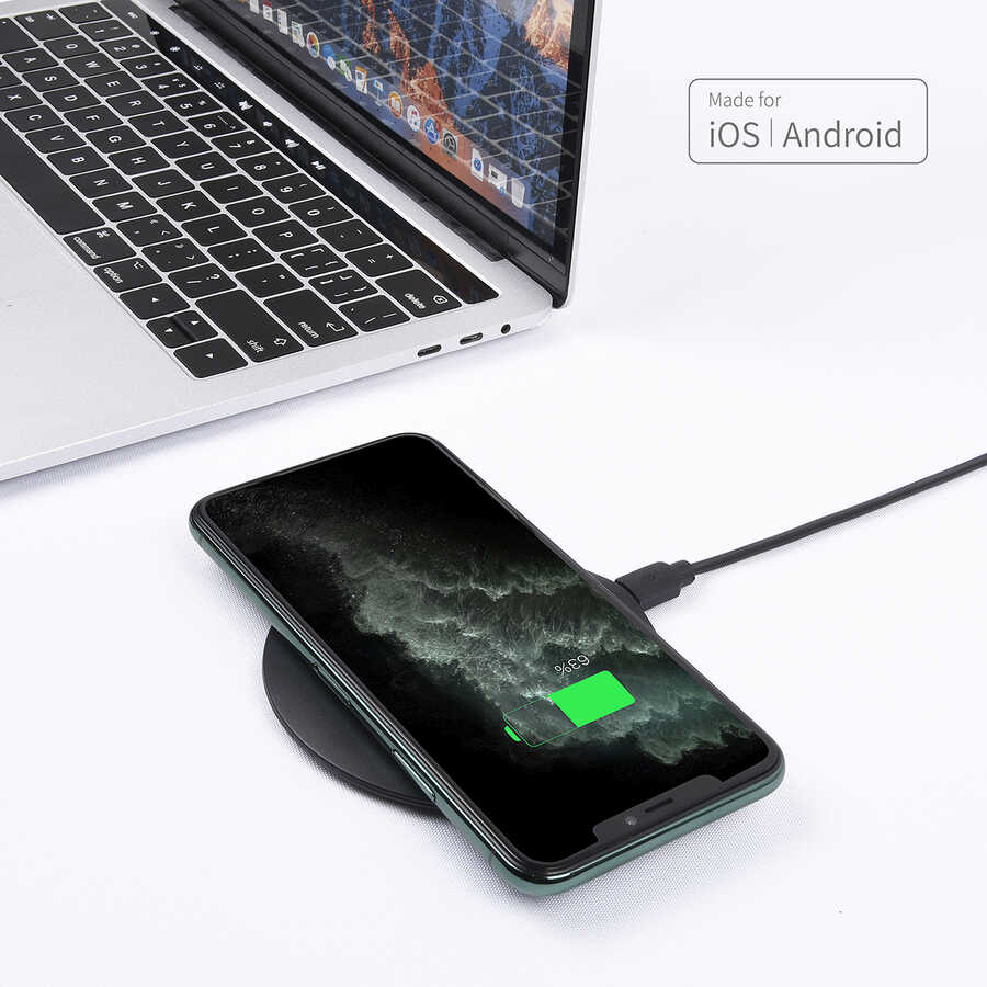Wiwu M3 Wireless Magnetik Şarj 15W iOS Android Destekli - 5