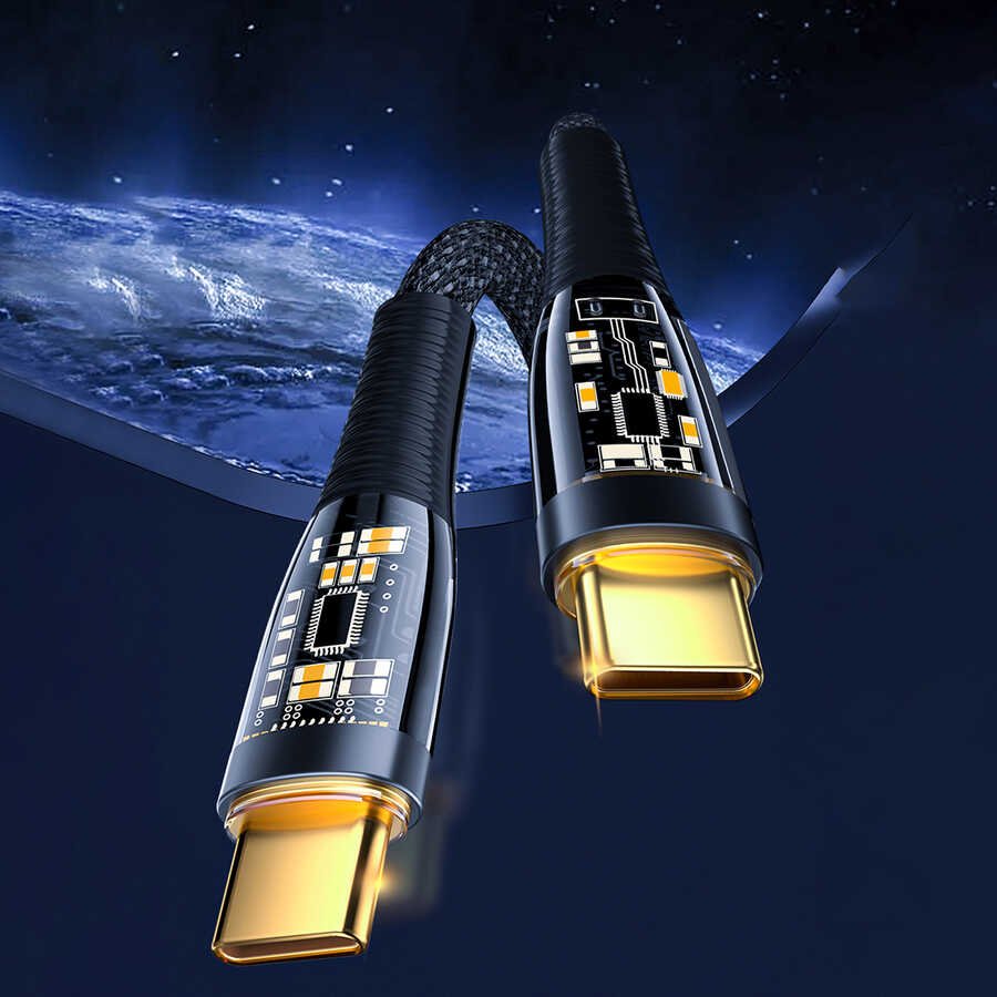 Wiwu TM02 Type-C to Type-C PD Data Kablo 480Mbps 100W 2 metre - 2