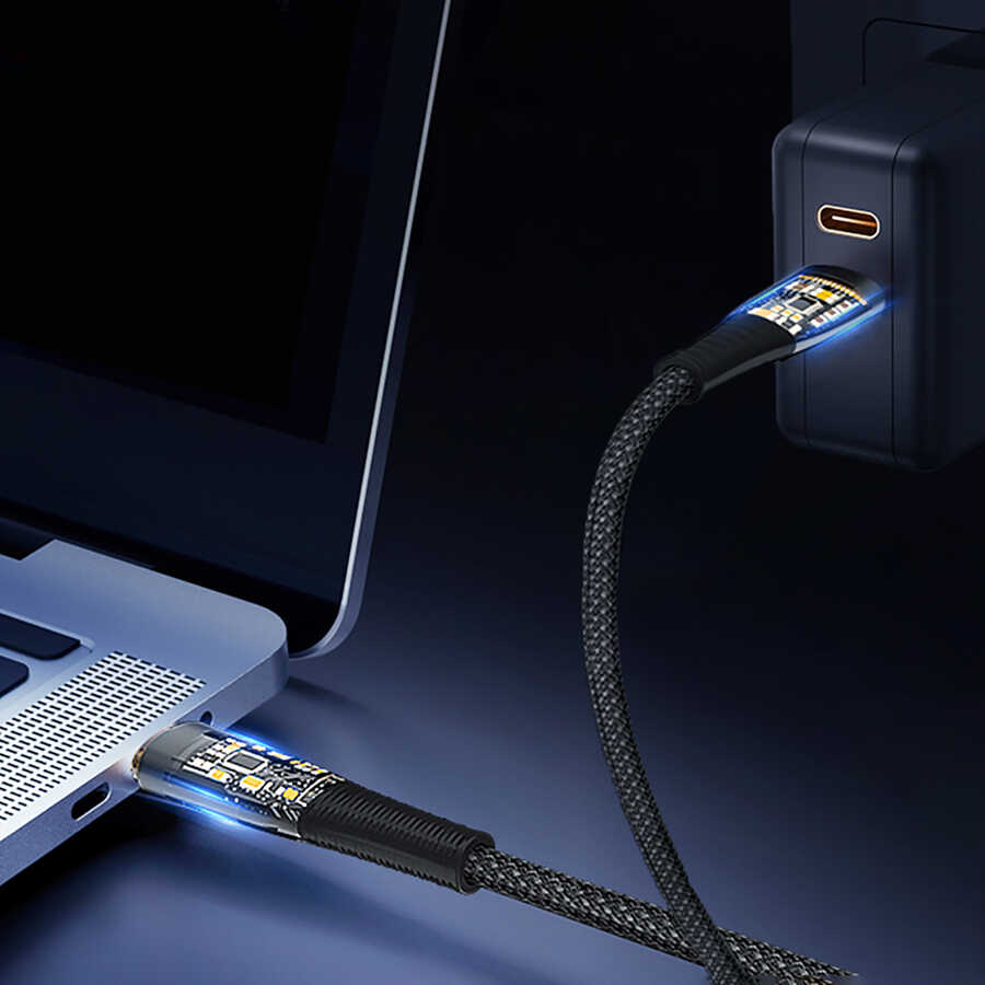 Wiwu TM02 Type-C to Type-C PD Data Kablo 480Mbps 100W 2 metre - 5