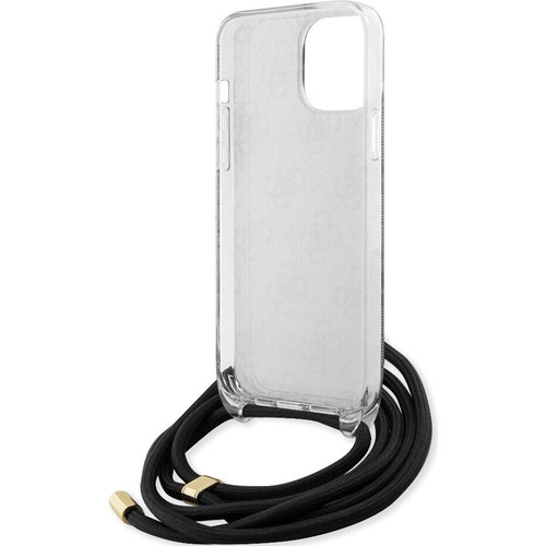 Apple iPhone 15 Pro Max Uyumlu Kılıf Guess Orjinal Lisanslı Çapraz Kordon 4G Desenli Kapak
