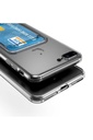Apple iPhone 7 Plus Uyumlu Kılıf Kartlıklı Şeffaf Zore Setra Clear Silikon Kapak