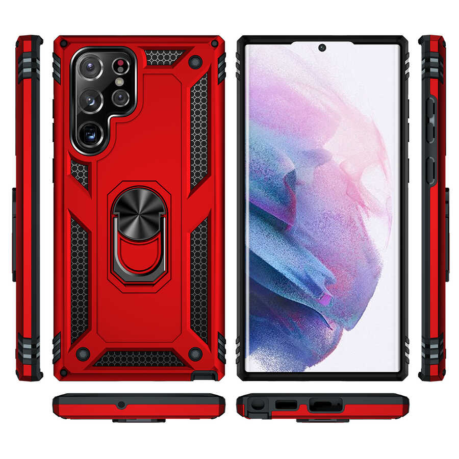 Samsung Galaxy S22 Ultra Uyumlu Kılıf Zore Vega Kapak - 5