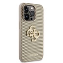 Apple iPhone 15 Pro Max Uyumlu Kılıf Guess Orjinal Lisanslı Delikli Yazı ve 4G Glitter Büyük Metal Logolu Kapak - 10