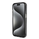 Apple iPhone 15 Pro Max Uyumlu Kılıf Guess Orjinal Lisanslı Magsafe Şarj Özellikli Simli Arka Yüzey Ring Standlı Kapak - 11