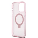 Apple iPhone 15 Pro Max Uyumlu Kılıf Guess Orjinal Lisanslı Magsafe Şarj Özellikli Simli Arka Yüzey Ring Standlı Kapak - 27