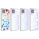 Samsung Galaxy M22 Uyumlu Kılıf Zore M-Blue Desenli Kapak - 1