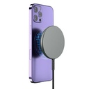 Wiwu M14 Intelligent Wireless Magnetik Şarj Ultra İnce Şeffaf 15W Android iOS Destekli - 12