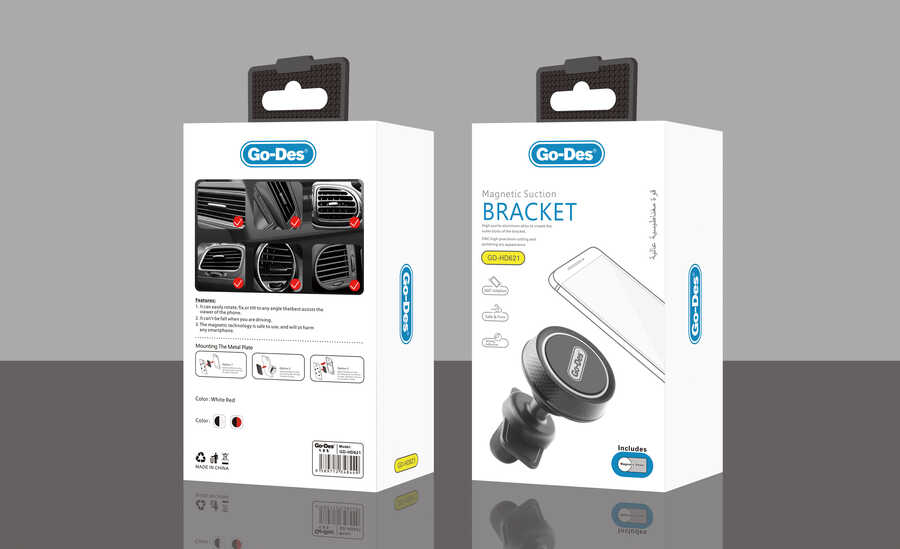 Go Des GD-HD621 Araç İçi Magnetik Telefon Tutucu Havalandırma Tasarım - 4