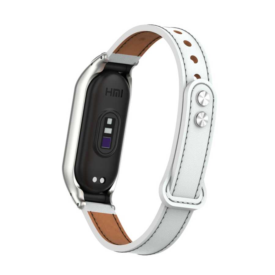 Xiaomi Mi Band 7 Uyumlu KRD-68 Deri Kordon - 2