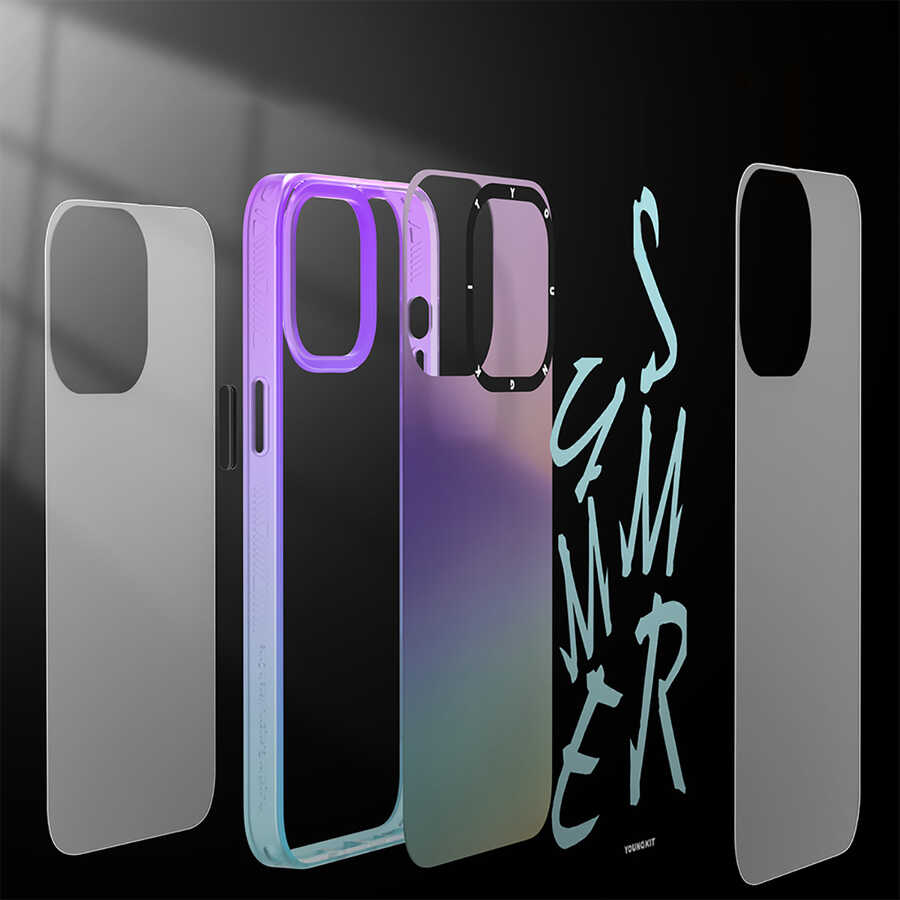 Apple iPhone 13 Uyumlu Kılıf YoungKit Summer Serisi Kapak - 13