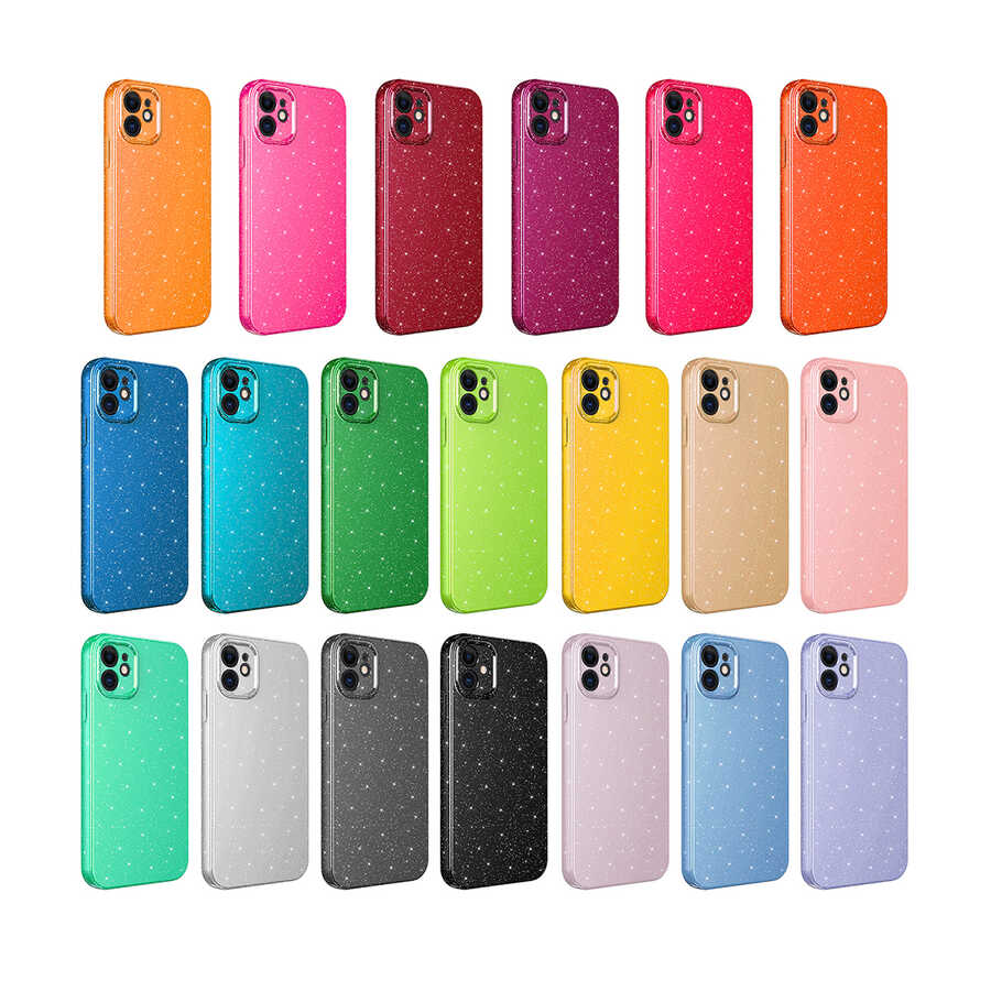 Apple iPhone 11 Uyumlu Kılıf Kamera Korumalı Simli Lüks Zore Koton Kapak - 1