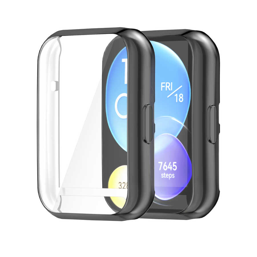 Huawei Watch Fit 2 Uyumlu Zore Watch Gard 02 Koruyucu Silikon - 1