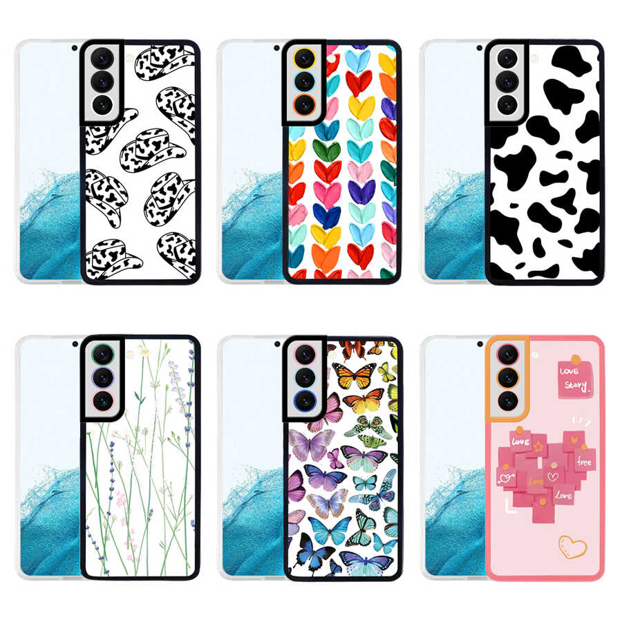 Samsung Galaxy S22 Plus Uyumlu Kılıf Zore M-Fit Desenli Kapak - 1