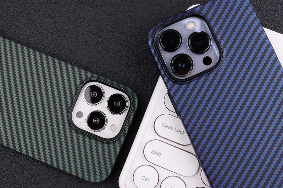 Apple iPhone 13 Uyumlu Kılıf Karbon Fiber Tasarımlı Zore Karbono Kapak - 3