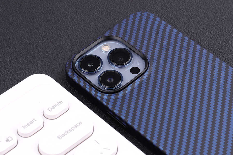 Apple iPhone 13 Uyumlu Kılıf Karbon Fiber Tasarımlı Zore Karbono Kapak - 5