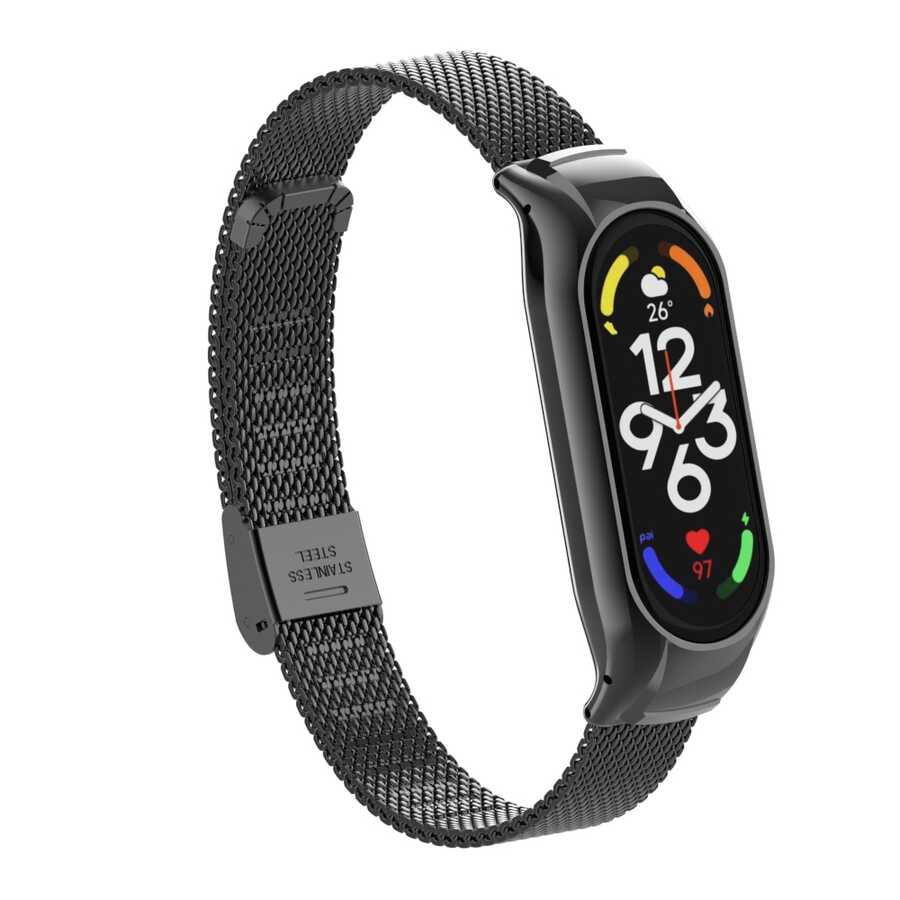 Xiaomi Mi Band 7 Uyumlu KRD-06 Metal Kordon - 4