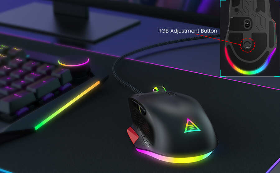 Eksa EM600 Kablolu 12 Modlu RGB Işıklı Oyuncu Mouse 12000 DPI - 6