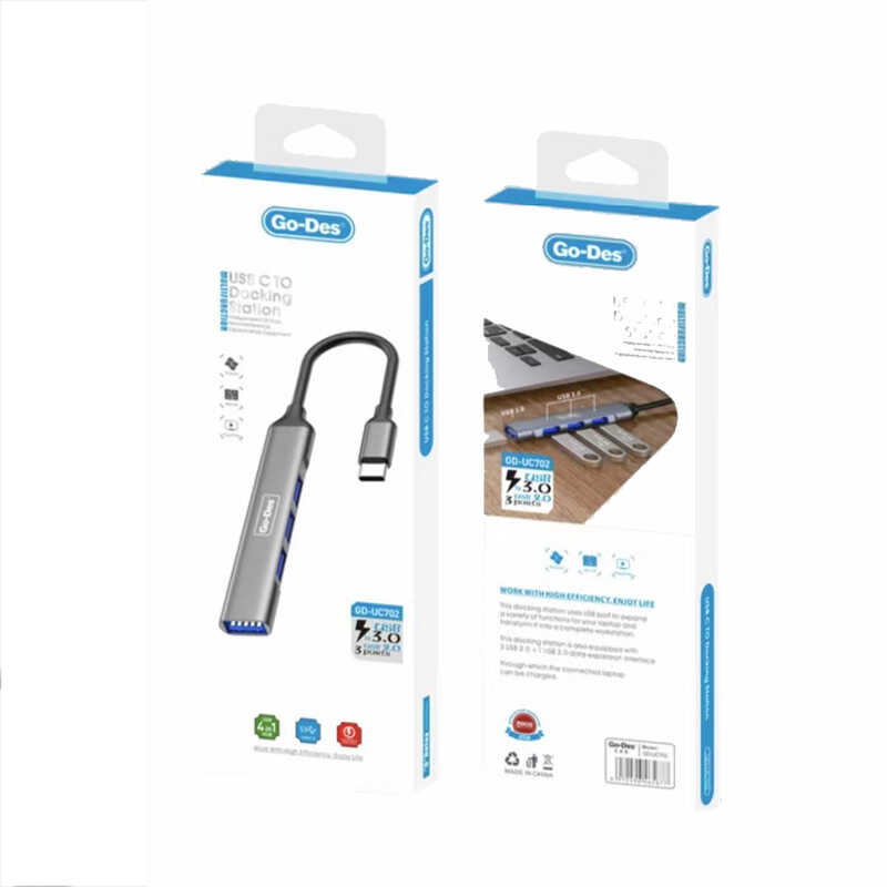 Go Des GD-UC702 4 in 1 Çoklu USB İstasyonu - 1