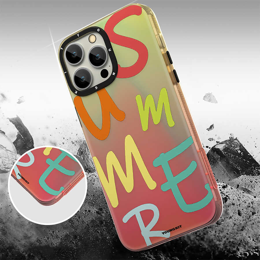 Apple iPhone 13 Pro Max Uyumlu Kılıf YoungKit Summer Serisi Kapak - 9