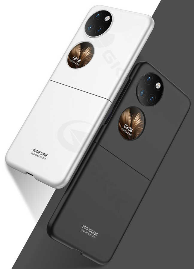 Huawei P50 Pocket Uyumlu Kılıf Zore Sert Kıpta Kapak - 2