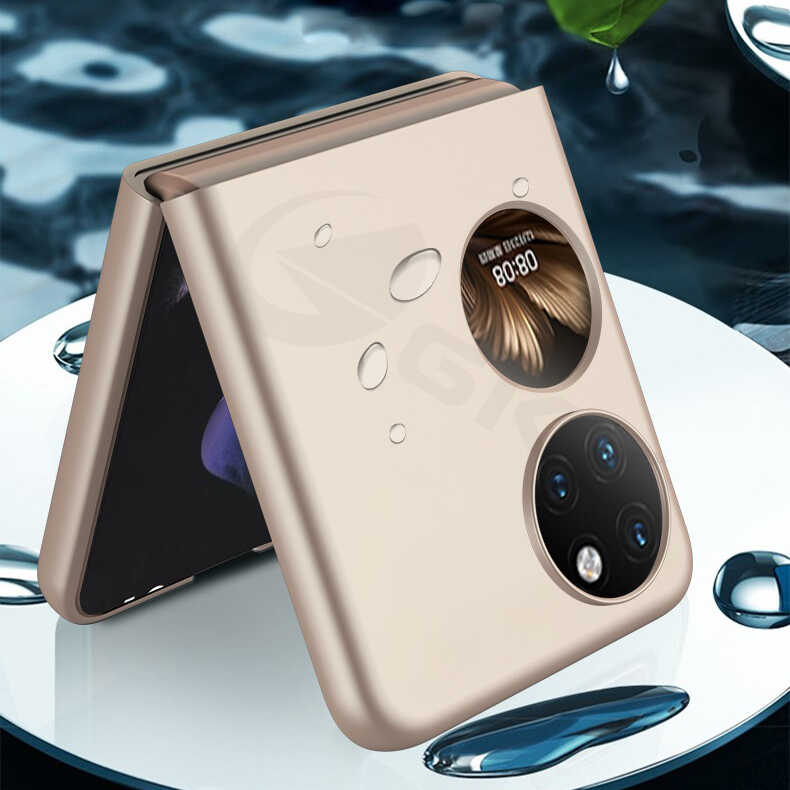 Huawei P50 Pocket Uyumlu Kılıf Zore Sert Kıpta Kapak - 4