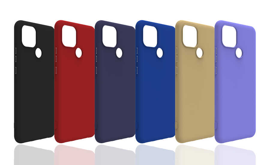 Realme C25Y Uyumlu Kılıf Zore Biye Silikon - 1