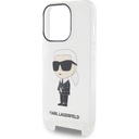 Apple iPhone 15 Pro Uyumlu Kılıf Karl Lagerfeld Orjinal Lisanslı Boyun Askılı Karl İkonik Crossbody Kapak