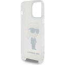 Apple iPhone 15 Pro Max Uyumlu Kılıf Karl Lagerfeld Orjinal Lisanslı Boyun Askılı Karl İkonik Crossbody Kapak