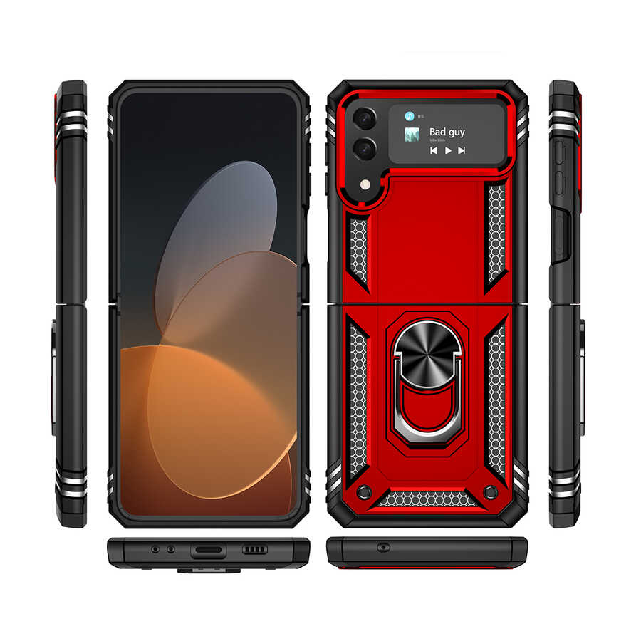 Samsung Galaxy Z Flip 4 Uyumlu Kılıf Zore Vega Kapak - 3