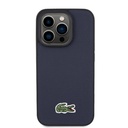 Apple iPhone 15 Pro Uyumlu Kılıf Lacoste Orjinal Lisanslı PU Pike Desenli Arka Yüzey İkonik Timsah Dokuma Logolu Kapak - 9