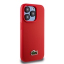 Apple iPhone 15 Pro Uyumlu Kılıf Lacoste Orjinal Lisanslı PU Pike Desenli Arka Yüzey İkonik Timsah Dokuma Logolu Kapak - 17