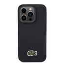 Apple iPhone 15 Pro Uyumlu Kılıf Lacoste Orjinal Lisanslı PU Pike Desenli Arka Yüzey İkonik Timsah Dokuma Logolu Kapak - 23
