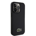 Apple iPhone 15 Pro Uyumlu Kılıf Lacoste Orjinal Lisanslı PU Pike Desenli Arka Yüzey İkonik Timsah Dokuma Logolu Kapak