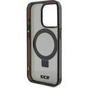 Apple iPhone 15 Pro Uyumlu Kılıf TUMI Orjinal Lisanslı Magsafe Şarj Özellikli PC TPU Metal Logolu Ring Standlı Kapak