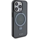 Apple iPhone 15 Pro Uyumlu Kılıf TUMI Orjinal Lisanslı Magsafe Şarj Özellikli PC TPU Metal Logolu Ring Standlı Kapak